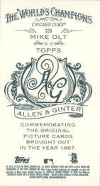 2014 Topps Allen & Ginter - Mini A & G Back #326 Mike Olt Back