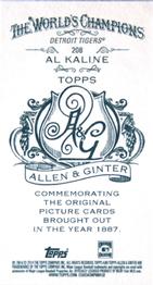 2014 Topps Allen & Ginter - Mini A & G Back #208 Al Kaline Back