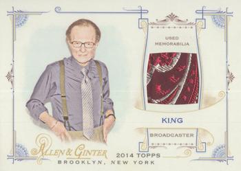 2014 Topps Allen & Ginter - Relics #FRB-LK Larry King Front