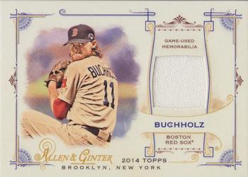 2014 Topps Allen & Ginter - Relics #FRB-CBU Clay Buchholz Front