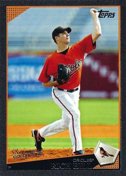 2009 Topps Updates & Highlights - Black Border #UH29 Rich Hill Front