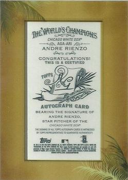 2014 Topps Allen & Ginter - Framed Mini Autographs #AGA-ARI Andre Rienzo Back