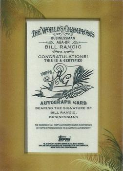 2014 Topps Allen & Ginter - Framed Mini Autographs #AGA-BR Bill Rancic Back
