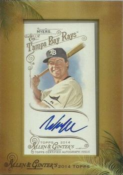 2014 Topps Allen & Ginter - Framed Mini Autographs #AGA-WMY Wil Myers Front