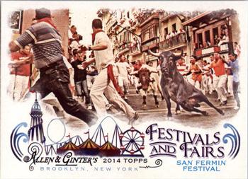 2014 Topps Allen & Ginter - Festivals & Fairs #FAF-07 San Fermin Festival Front
