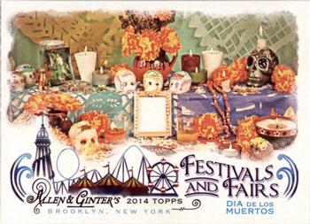 2014 Topps Allen & Ginter - Festivals & Fairs #FAF-08 Dia de los Muertos Front