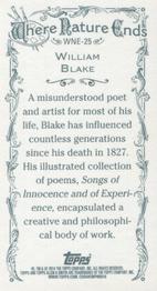 2014 Topps Allen & Ginter - Mini Where Nature Ends #WNE-25 William Blake Back