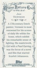 2014 Topps Allen & Ginter - Mini Where Nature Ends #WNE-26 Jan Vermeer Back