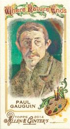 2014 Topps Allen & Ginter - Mini Where Nature Ends #WNE-24 Paul Gauguin Front