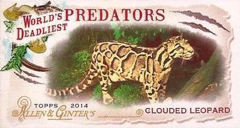 2014 Topps Allen & Ginter - Mini World's Deadliest Predators #WDP-12 Clouded Leopard Front