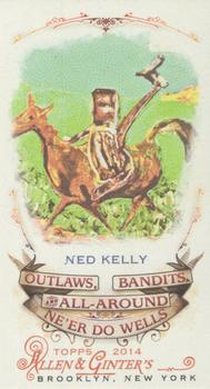 2014 Topps Allen & Ginter - Mini Outlaws, Bandits & All-Around Ne'er Do Wells #OBA-11 Ned Kelly Front