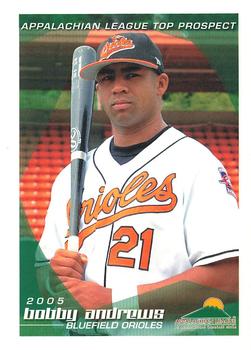 2005 Grandstand Appalachian League Top Prospects #NNO Bobby Andrews Front