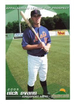 2005 Grandstand Appalachian League Top Prospects #NNO Nick Evans Front