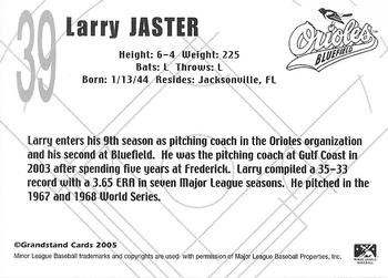 2005 Grandstand Bluefield Orioles #2 Larry Jaster Back