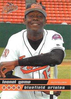 2005 Grandstand Bluefield Orioles #17 Leonel Yeme Front