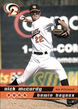 2005 Grandstand Bowie Baysox #NNO Nick McCurdy Front