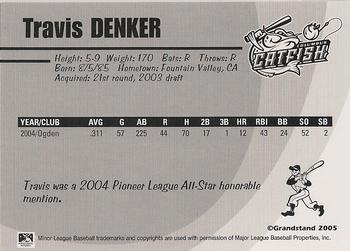 2005 Grandstand Columbus Catfish #NNO Travis Denker Back