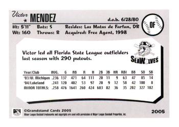 2005 Grandstand Erie SeaWolves #NNO Victor Mendez Back