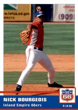2005 Grandstand Inland Empire 66ers #NNO Nick Bourgeois Front