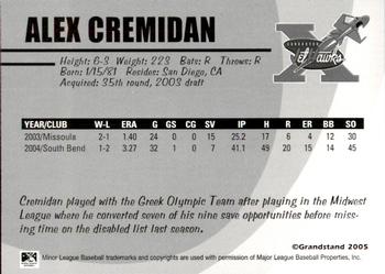 2005 Grandstand Lancaster JetHawks #NNO Alex Cremidan Back