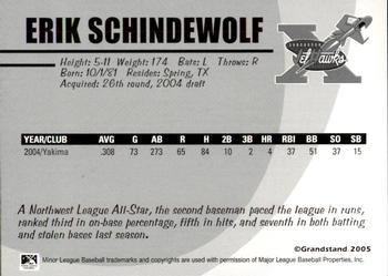 2005 Grandstand Lancaster JetHawks #NNO Erik Schindewolf Back