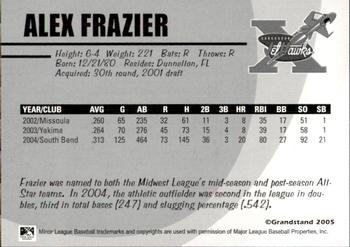2005 Grandstand Lancaster JetHawks #NNO Alex Frazier Back
