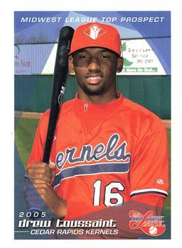 2005 Grandstand Midwest League Top Prospects #NNO Drew Toussaint Front