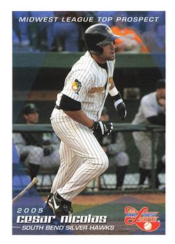 2005 Grandstand Midwest League Top Prospects #NNO Cesar Nicolas Front