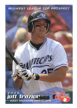 2005 Grandstand Midwest League Top Prospects #NNO Jeff Frazier Front