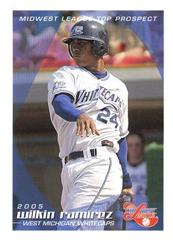 2005 Grandstand Midwest League Top Prospects #NNO Wilkin Ramirez Front