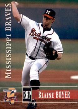 2005 Grandstand Mississippi Braves #NNO Blaine Boyer Front