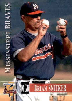 2005 Grandstand Mississippi Braves #NNO Brian Snitker Front