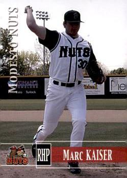 2005 Grandstand Modesto Nuts #NNO Marc Kaiser Front