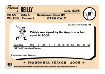 2005 Grandstand Orem Owlz #NNO Patrick Reilly Back