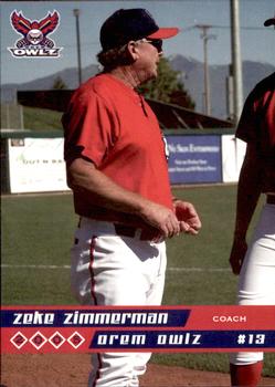 2005 Grandstand Orem Owlz #NNO Zeke Zimmerman Front