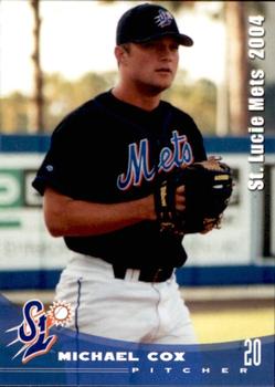 2004 Grandstand St. Lucie Mets #NNO Michael Cox Front