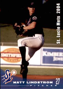 2004 Grandstand St. Lucie Mets #NNO Matt Lindstrom Front