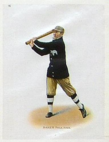 1910 S81 Silk Premiums #95 Home Run Baker Front