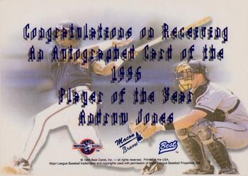 1995 Best - Autographs #NNO Andruw Jones Back