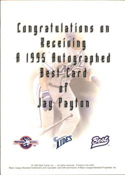 1995 Best - Autographs #NNO Jay Payton Back
