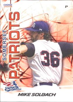 2014 Choice Somerset Patriots #26 Mike Solbach Front