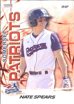 2014 Choice Somerset Patriots #27 Nate Spears Front