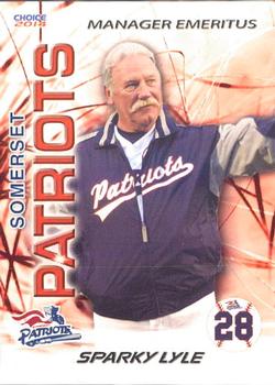 2014 Choice Somerset Patriots #30 Sparky Lyle Front