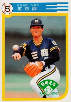 1990 Chiclets CPBL #50 Zong-Lung Yu Front