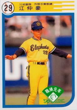 1990 Chiclets CPBL #111 Chung-Hao Chiang Front