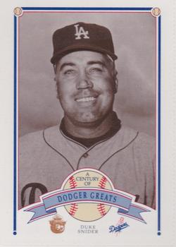 1989 Los Angeles Dodgers Greats Smokey #27 Duke Snider Front