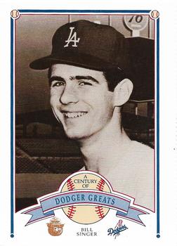 1989 Los Angeles Dodgers Greats Smokey #75 Bill Singer Front
