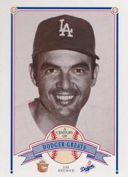 1989 Los Angeles Dodgers Greats Smokey #79 Jim Brewer Front