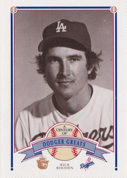 1989 Los Angeles Dodgers Greats Smokey #87 Rick Rhoden Front