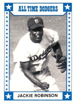 1980 TCMA All Time Brooklyn/Los Angeles Dodgers (Blue Backs) #004 Jackie Robinson Front